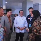 Irwansyah dan Illiza hadiri relaunching AMANAH oleh Kepala BIN di Ladong, 23/4/2026. Tinjau produk fesyen UMKM Banda Aceh, dukung hilirisasi ekonomi kreatif bersama Menekraf dan Gubernur Aceh.