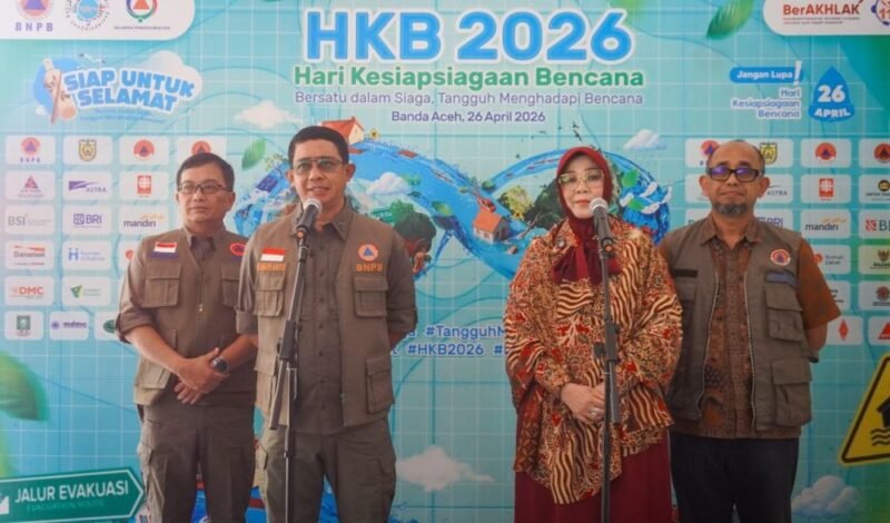 Peringatan Hari Kesiapsiagaan Bencana 2026 “Siap Untuk Selamat” dipusatkan di Banda Aceh, Minggu (26/4/2026)