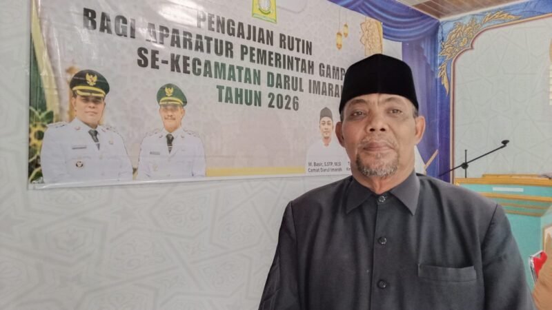 Ketua MPU Kecamatan Darul Imarah, Tgk Agus Setiawan Jamal, di Lampeunerut, beberapa waktu lalu.