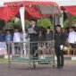 Wakil Gubernur Aceh, Fadhlullah, saat membacakan amanat Menteri Pendidikan Dasar dan Menengah RI pada upacara peringatan Hari Pendidikan Nasional (Hardiknas) Tahun 2026 di halaman Kantor Gubernur Aceh, Banda Aceh, Senin (4/5/2026).