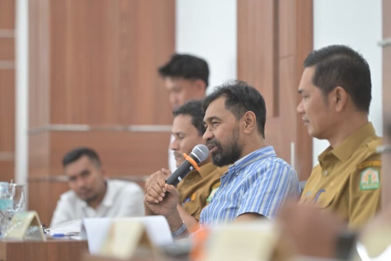 Gubernur Aceh saat memberikan arahan dalam Rapat Pimpinan (Rapim) Pemerintah Aceh bulan Mei 2026 di Banda Aceh, Selasa (5/5/2026).