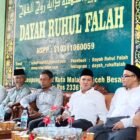 Wakil Gubernur Aceh, Fadhlullah, S.E., saat menghadiri peringatan haul ke-12 almarhum Tgk. H. Ibrahim Bin Hasyim (Ayah Samahani) di Dayah Ruhul Falah, Samahani, Aceh Besar. 