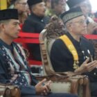 Kapolda Aceh Irjen Pol. Drs. Marzuki Ali Basyah, M.M., saat menghadiri Pengukuhan Pengurus Majelis Adat Aceh (MAA) Masa Bhakti 2026–2031 di Pendopo Wali Nanggroe, Aceh Besar, Sabtu (9/5/2026).