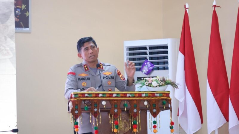 Kapolda Aceh Irjen Marzuki kunker ke Polres Aceh Tenggara Kamis (14/5/2026), apresiasi penurunan gangguan kamtibmas 59% meski personel masih kurang 541 orang.