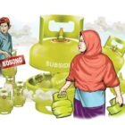 Sejumlah tabung gas LPG 3 kg kosong menumpuk di salah satu pangkalan resmi di Banda Aceh. Warga mengeluhkan sulitnya mendapatkan gas subsidi dengan harga sesuai HET Rp18.000 akibat stok yang sering kosong di tingkat pangkalan resmi.
