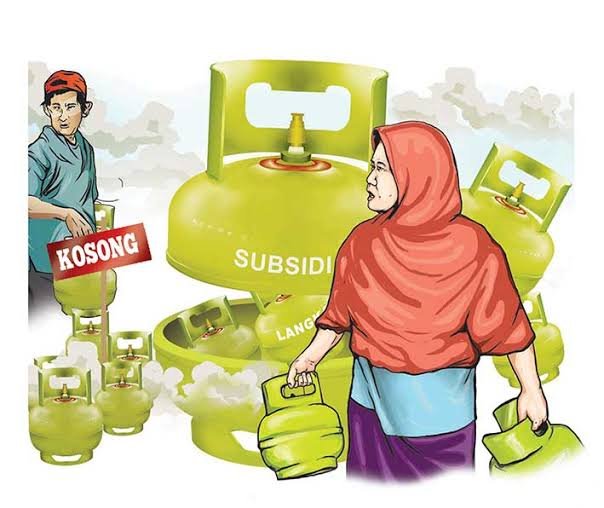 Sejumlah tabung gas LPG 3 kg kosong menumpuk di salah satu pangkalan resmi di Banda Aceh. Warga mengeluhkan sulitnya mendapatkan gas subsidi dengan harga sesuai HET Rp18.000 akibat stok yang sering kosong di tingkat pangkalan resmi.