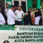 Dinsos kota Banda Aceh Dampingi Penyerahan rumah layak huni