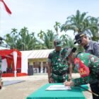 RESMI DITUTUP: Pangdam IM Mayjen TNI Joko Hadi Susilo menutup secara resmi program TMMD Reguler Ke-128 di Desa Sulum, Aceh Tamiang, Kamis (21/5/2026).