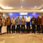Sekda Aceh, M. Nasir, S.IP, MPA didampingi asisten Perekonomian & Pembangunan Sekda Aceh, Ir. T. Robby Irza, S.Sit, MT, KadisHub Aceh, T. Faisal, ST, MT serta Para Karo menghadiri Penandatanganan Kesepakatan Bersama Pengoperasian Lintasan Penyebrangan Jakarta - Pelabuhan Malahayati Aceh Antara PT. ASDP Indonesia Ferry (Persero) dan Pemerintah Prov. Aceh, di Kantor ASDP Jakarta, Sabtu, 23 Mei 2026