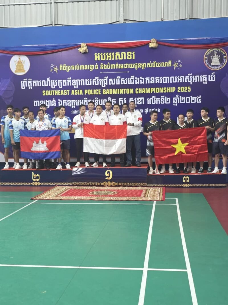 Tim Bulutangkis Kepolisian Negara Republik Indonesia (Polri) sukses menyabet 4 medali emas dan 2 perak pada ajang Southeast Asia (SEA) Police Badminton Championship 2026 yang digelar di Phnom Penh, Kamboja, 26–31 Mei 2026. Prestasi gemilang ini diraih setelah mendominasi berbagai sektor, mulai dari beregu hingga perorangan.