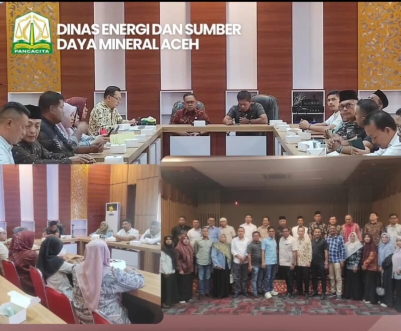 Kadis ESDM Aceh terima kunker Komisi II, III, dan IV DPRK Bireuen di Banda Aceh, Senin (25/5/2026).