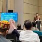 CEO BSI Region Aceh, Imsak Ramadhan, saat menyampaikan paparan mengenai pentingnya literasi ekonomi syariah dalam acara Media Gathering di Landmark BSI Region Aceh, Banda Aceh, Rabu (13/5/2026).