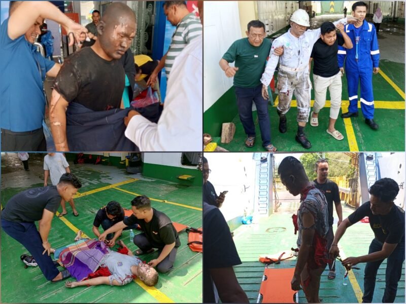 Ledakan ruang mesin KMP Aceh Hebat 2 di Ulee Lheue melukai 14 orang, kebanyakan taruna Poltekpel. DPRA desak perawatan korban maksimal & investigasi tuntas penyebab kecelakaan, Sabtu 13/06/2026.