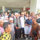 Ketua DPW PSI Aceh, T. Rival Amiruddin, saat tiba di Bandara Sultan Iskandar Muda, Aceh, Senin (1/6/2026). Kedatangannya disambut meriah oleh ribuan kader, simpatisan, dan tokoh pemuda. (Foto: Dok. PSI Aceh)
