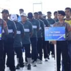 Kapolda Aceh, Irjen Pol. Drs. Marzuki Ali Basyah, M.M., memberikan sambutan sekaligus membuka secara resmi Turnamen Tenis Kapolda Aceh Cup 2026 dalam rangka menyambut Hari Bhayangkara ke-80 di Lapangan Tenis Trengginas Polda Aceh, Banda Aceh, Kamis (4/6/2026). 