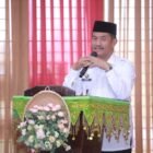 Wakil Bupati Aceh Besar Drs Syukri menyampaikan sambutan dan sekaligus membuka Pelatihan Nazhir Wakaf di Aula Dekranasda Aceh Besar, Gampong Gani, Kecamatan Ingin Jaya, Aceh Besar, Rabu (10/6/2026).FOTO/ PROKOPIM PEMKAB ACEH BESAR