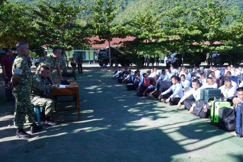 Suasana Sidang Penentuan Akhir (Pantukhir) Seleksi Calon Bintara Prajurit Karier (Caba PK) TNI AD Gelombang II TA 2026 yang berlangsung khidmat di Rindam Iskandar Muda, Banda Aceh, Jumat (12/06/2026).