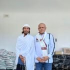 Ketua DPW PSI Aceh, T Rival Amiruddin, saat bersilaturahmi dengan ulama kharismatik Aceh, Abiya Jeunib, di kediaman beliau di Kompleks YPI Dayah Rauhul Mudi Al-Aziziyah, Jeunib, Bireuen, Sabtu (13/6/2026).
