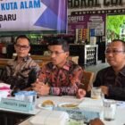 Ketua Komisi IV DPRK Banda Aceh Farid Nyak Umar menghadiri Coffee Morning ASOKULAM bersama Forkopimcam, para keuchik, imum mukim & tokoh masyarakat di Kuta Alam, Selasa 23/6/2026.