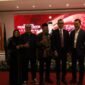 Sekretaris Daerah (Sekda) Aceh, M. Nasir, S.IP., MPA (paling kanan), saat menghadiri Sidang Terbuka Promosi Doktor Ilmu Administrasi Bisnis Ir. H. T.A. Khalid, M.M (kedua dari kiri) di Gedung Pascasarjana FISIP Universitas Padjadjaran (Unpad), Bandung, Sabtu (27/6/2026).