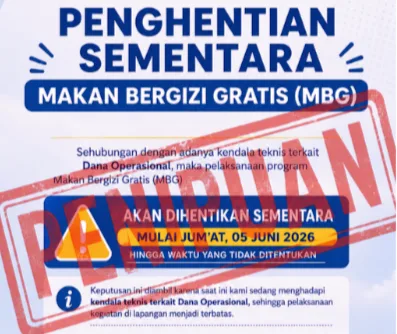 Badan Gizi Nasional Klarifikasi Hoaks Penghentian Program MBG