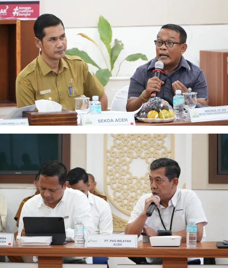 Ketua Fraksi NasDem DPRA hadiri rapat Pemprov Aceh dengan BAM DPR RI di Ruang Potda I Kantor Gubernur, Banda Aceh, Senin 28/6/2026. 