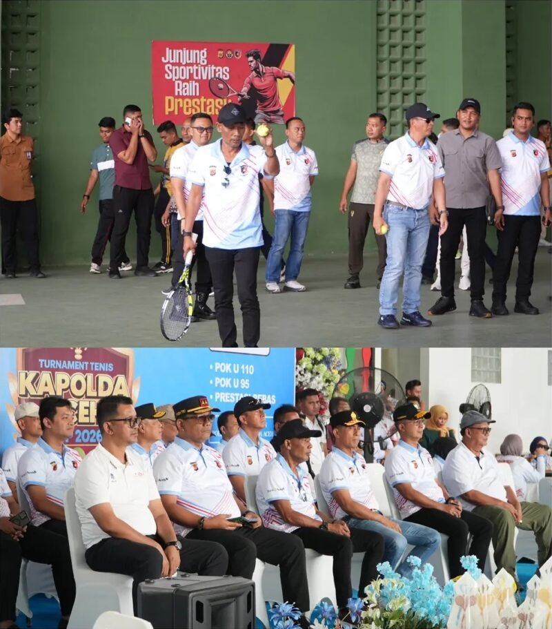 Ketua DPRA Zulfadhli hadiri pembukaan Kapolda Aceh Cup 2026. Dorong sportivitas, silaturahmi Forkopimda & pembinaan atlet tenis Aceh berprestasi, Kamis 04/06/2026.