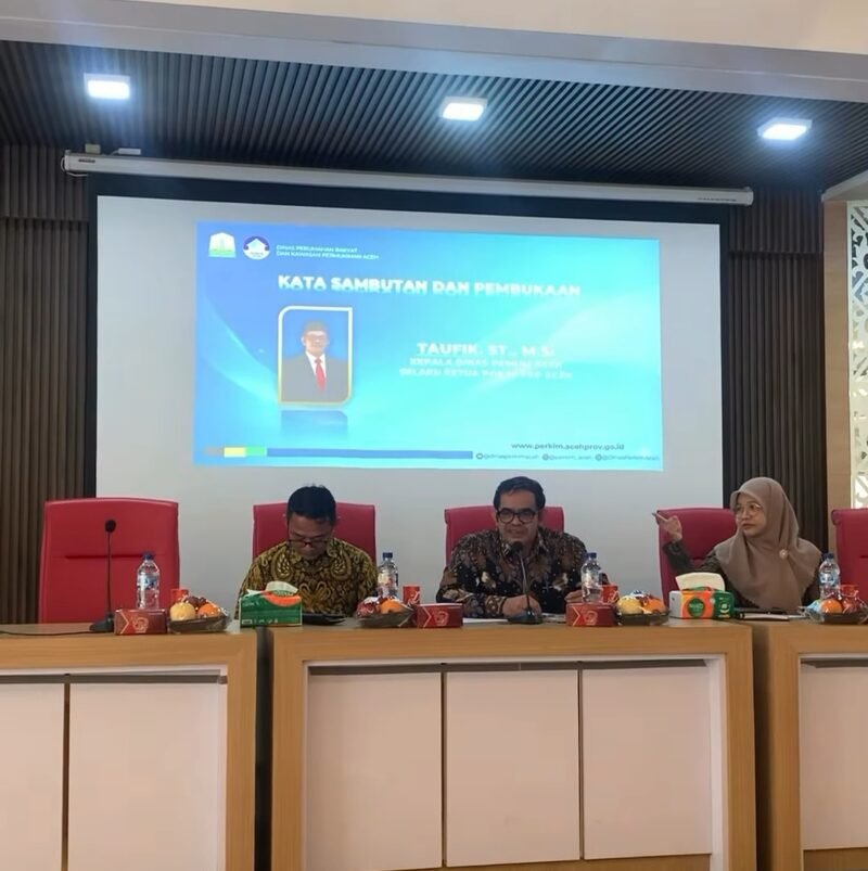 Dinas Perkim Aceh resmi buka Kick-Off Meeting Perumahan dan Kawasan Permukiman Provinsi Aceh TA 2026, Jumat 26/6/2026 di Banda Aceh. 