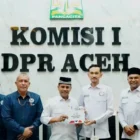 KPI Aceh lapor ke Komisi I DPRA: pengawasan media sosial resmi jalan & buku saku P3SPS diserahkan. Konten pornografi anak, kegaduhan & terorisme langsung ditindak take down, Rabu 10/06/2026.