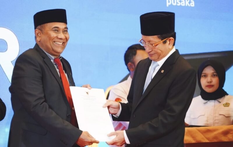 Prof Dr Jasafat MA bersama Menteri Agama RI Prof. Dr. KH. Nasaruddin Umar, MA.