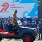 Gubernur Aceh, Muzakir Manaf (Mualem), mengapresiasi dedikasi Polri dan menegaskan pentingnya kolaborasi pentahelix bersama Polda Aceh Meutuah dalam menjaga keamanan serta menyukseskan pembangunan daerah pada momentum Hari Bhayangkara ke-80, Rabu (1/7/2026). (Foto: Dok. Humas Pemerintah Aceh)