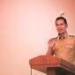 Sekretaris Daerah (Sekda) Aceh, M. Nasir, memberikan sambutan dalam pembukaan High Level Meeting (HLM) TPID dan TP2DD Aceh di Hotel Harmoni, Kota Langsa, Senin (6/7/2026). 
