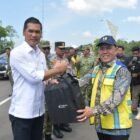 Sekretaris Daerah Aceh, M. Nasir, bersama unsur Forkopimda Aceh mengikuti prosesi peresmian Bendungan Rukoh di Kabupaten Pidie secara virtual oleh Presiden RI Prabowo Subianto, Jumat (10/7/2026).