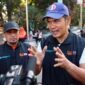 Sekda Aceh M. Nasir memberikan sambutan dan mengajak masyarakat menyukseskan Sensus Ekonomi 2026 dalam acara Senam Pemerintah Aceh di Banda Raya, Banda Aceh, Minggu (12/7/2026).