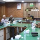 Sekretaris Daerah (Sekda) Aceh, M. Nasir, menerima kunjungan manajemen PT Indoasia Oil Tank Terminal di Ruang Rapat Sekda Aceh, Banda Aceh, Senin (13/7/2026).