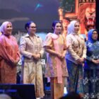 Ketua Umum Seruni Kabinet Merah Putih, Selvi Gibran Rakabuming (tengah), didampingi Ketua Umum Bhayangkari Ny. Juliati Sigit Prabowo, secara resmi membuka Bazar Kreasi Bhayangkari Nusantara (KBN) 2026 di Jakarta Convention Center (JCC), Jakarta, Rabu (22/7/2026).