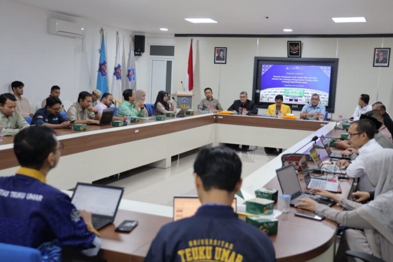 Tim Kajian Implementasi MoU Helsinki dan UUPA Lembaga Wali Nanggroe menggelar dialog akademik bersama akademisi FISIP Universitas Teuku Umar (UTU) di Meulaboh, Aceh Barat, Rabu (29/7/2026).