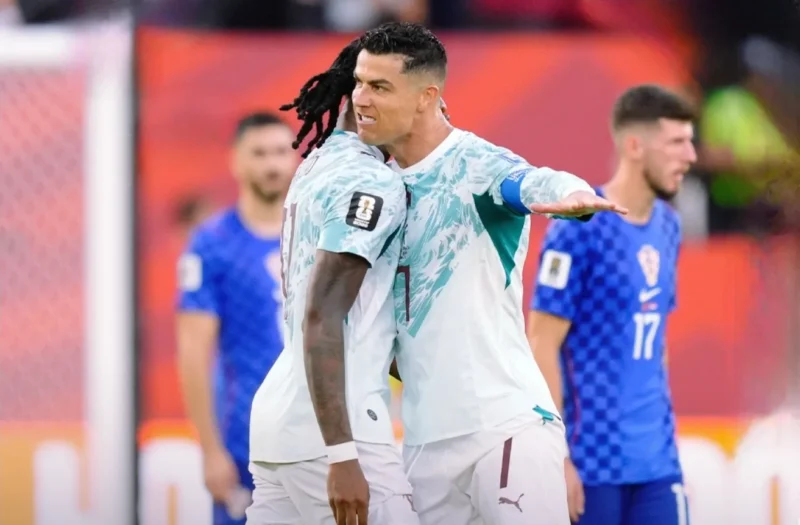 Cristiano Ronaldo merayakan keberhasilan mencetak gol untuk Portugal pada laga 32 besar Piala Dunia 2026, Jumat (3/7/2026). Foto: Instagram -