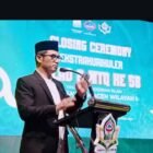 Plt Kepala Dinas Pendidikan Dayah Aceh Muhsin, S.Pd.I, M.Pd.I menutup Milad dan MTQ ke-58 YPI Darussa’adah Wilayah 1 Pidie dan Pidie Jaya di Kompleks YPI Asjadi Darussa’adah Kayee Raya, Bandar Baru, Pidie Jaya, Selasa 30/6/2026 malam.