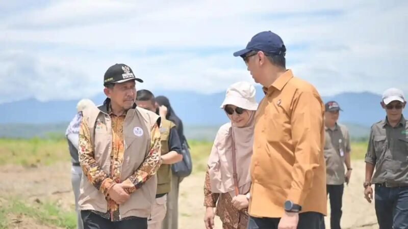 Tim dari Pemerintah Pusat melakukan peninjauan langsung terhadap dampak kerusakan akibat bencana banjir hidrometeorologi di Kabupaten Pidie Jaya pada Sabtu.