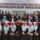 Direktur RSUD Meuraxa sekaligus Sekretaris PERSI Aceh dr. Emiralda, M.Kes menghadiri Musyawarah Wilayah (Muswil) Persatuan Rumah Sakit Seluruh Indonesia (PERSI) Aceh di Ballroom Hotel Ayani, Sabtu (08/08/2026).