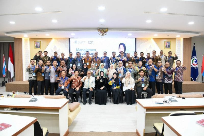 Wali Kota Banda Aceh Illiza Sa’aduddin Djamal menjadi narasumber pada Pelatihan Kepemimpinan Administrator Angkatan I Tahun 2026 di Pusjar SKMK LAN RI, Senin 10 Agustus 2026.