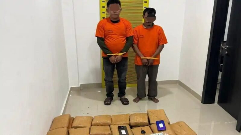Ditres Narkoba Polda Sumatera Utara menggagalkan peredaran ganja kering 169,6 kg asal Aceh yang hendak diedarkan ke Medan. Tiga tersangka ditangkap di dua lokasi berbeda di Kecamatan Sunggal, Deli Serdang, Minggu 9 Agustus 2026.