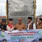 Baitul Mal Aceh bersama Baitul Mal Kabupaten Aceh Tengah menyalurkan bantuan Rp569,9 juta untuk korban kebakaran di Kampung Jeget Ayu, Kecamatan Jagong Jeget, Selasa 11 Agustus 2026.