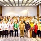 Suasana Forum Satu Data Aceh yang dihadiri perwakilan Satuan Kerja Perangkat Aceh (SKPA) dan pemerintah kabupaten/kota se-Aceh di Hotel The Pade, Darul Imarah, Aceh Besar, Selasa (11/8/2026).