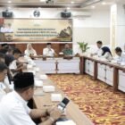 Suasana Rapat Koordinasi Sektor Kebudayaan dan Sosialisasi Ingub Aceh Nomor 5/Instr/2023 yang dihadiri jajaran SKPA, akademisi, dan perwakilan pemerintah kabupaten/kota di Kantor Gubernur Aceh, Banda Aceh, Rabu (12/8/2026).
