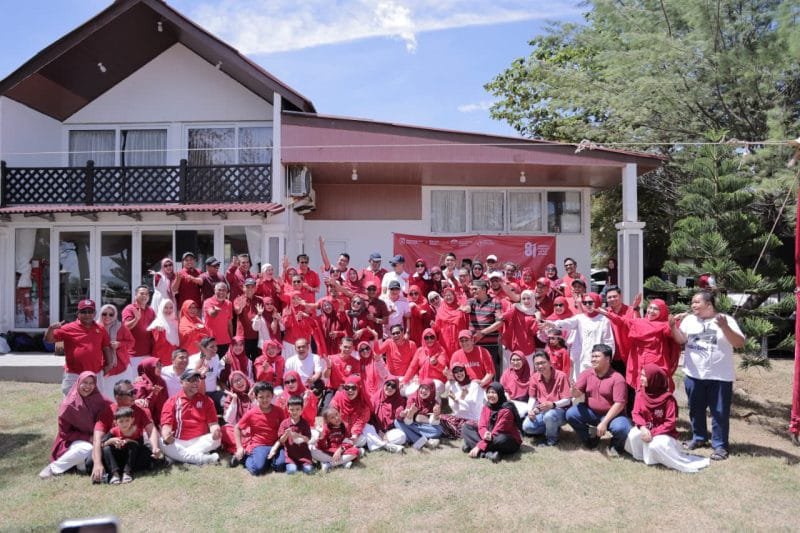 Pemerintah Kota Banda Aceh menggelar *Family Gathering* sekaligus menyemarakkan HUT ke-81 Republik Indonesia di Pantai Riting, Lampuuk, Sabtu (15/8/2026).