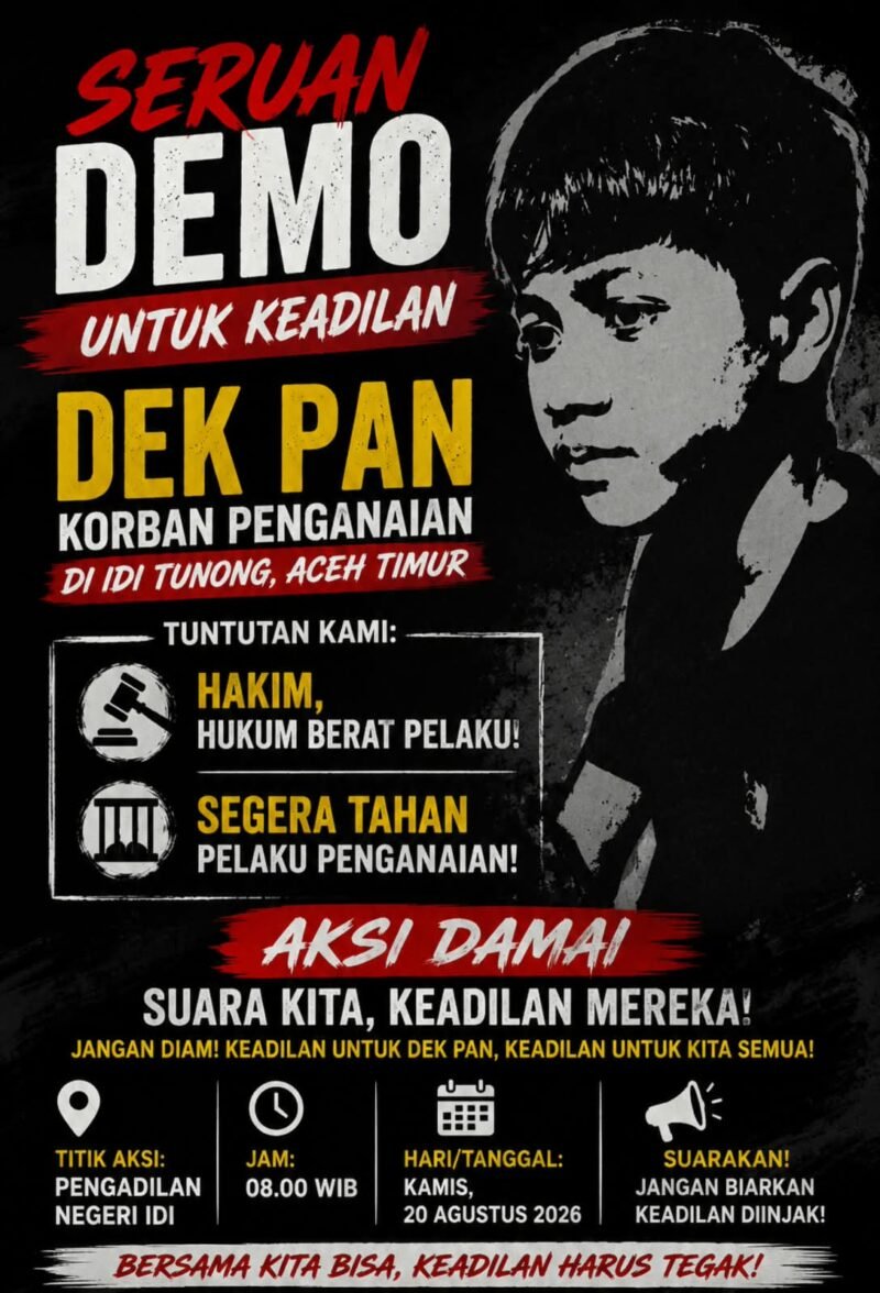Massa Bakal Gelar Aksi di Depan Pengadilan Negeri Idi