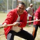 > Meriah! Ratusan peserta dari 9 kecamatan bertanding Tarik Tambang, Lompat Karung, dan Bakiak Wanita di Lapangan Meuraxa, Banda Aceh, 23 Agustus 2026.