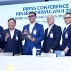 Direktur Utama BSI Anggoro Eko Cahyo dalam pemaparan kinerja Semester I 2026 BSI di Jakarta. BSI mencatatkan pertumbuhan nasabah hingga 24,3 juta orang dan total aset mencapai Rp464,5 triliun seiring penguatan layanan perbankan digital.
